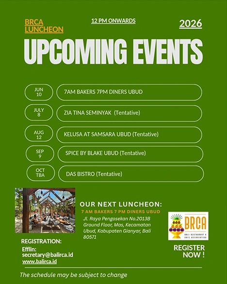 BRCA Upcoming Events