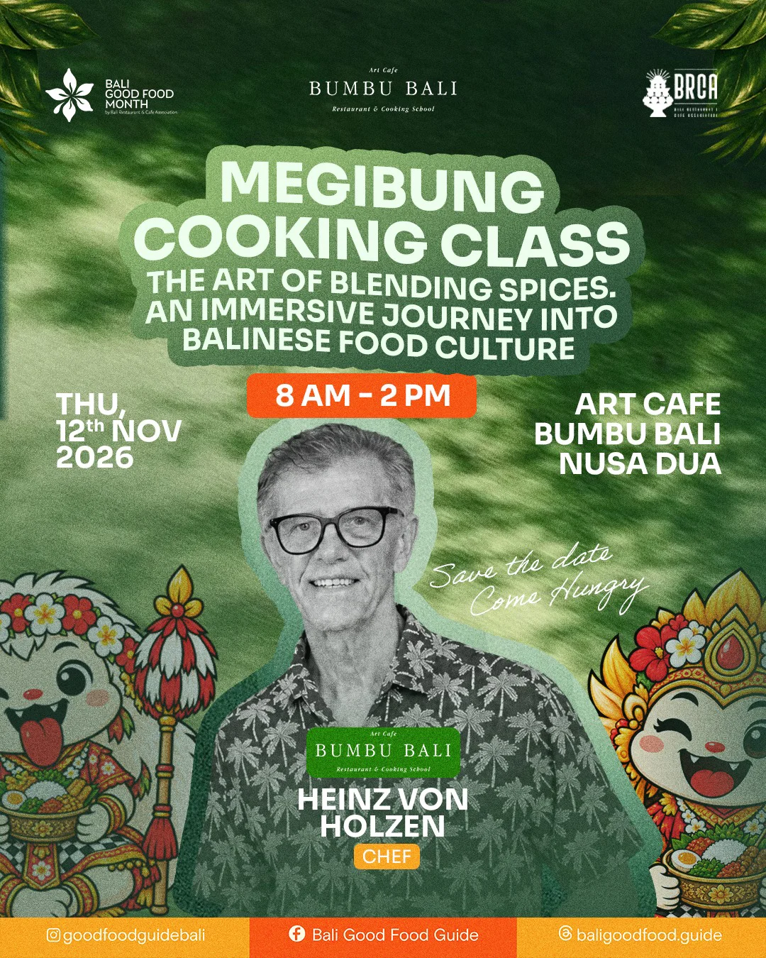 Bali Good Food Menu - 12 November 2026