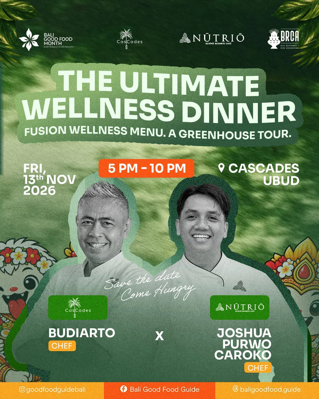 Bali Good Food Menu - 13 November 2026
