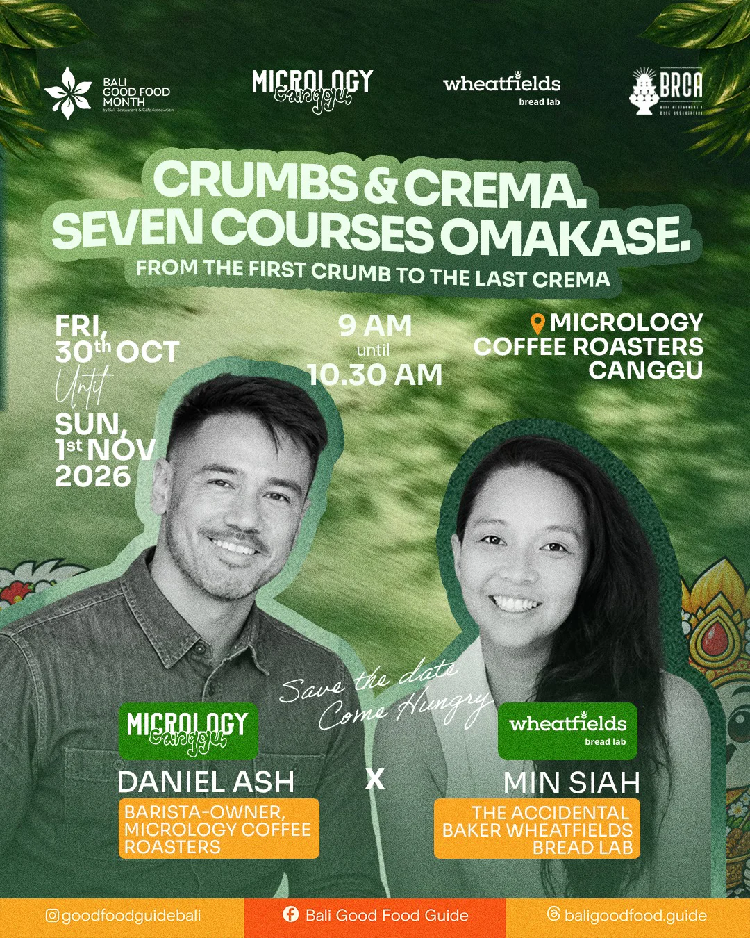 Bali Good Food Menu - 30 October to 1 November 2026