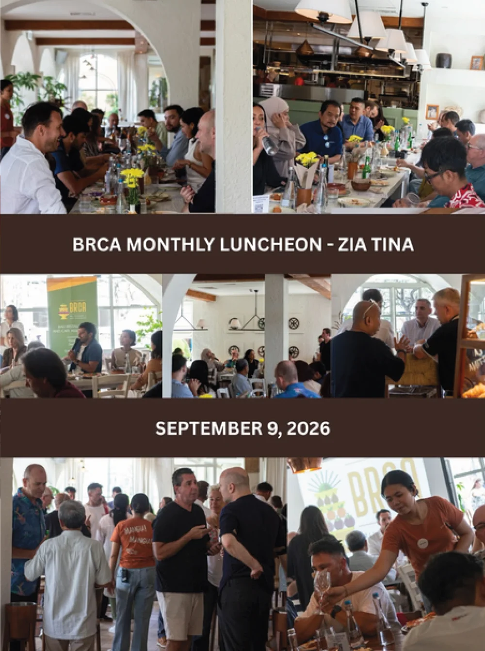 BRCA September 2026 - Luncheon at Zia Tina